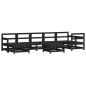 vidaXL 8-tlg. Garten-Lounge-Set Schwarz Massivholz Kiefer vidaXL 8-tlg. Garten-Lounge-Set Schwarz Massivholz Kiefer