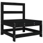vidaXL 8-tlg. Garten-Lounge-Set Schwarz Massivholz Kiefer vidaXL 8-tlg. Garten-Lounge-Set Schwarz Massivholz Kiefer