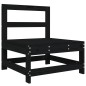 vidaXL 8-tlg. Garten-Lounge-Set Schwarz Massivholz Kiefer vidaXL 8-tlg. Garten-Lounge-Set Schwarz Massivholz Kiefer