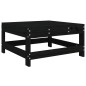 vidaXL 8-tlg. Garten-Lounge-Set Schwarz Massivholz Kiefer vidaXL 8-tlg. Garten-Lounge-Set Schwarz Massivholz Kiefer