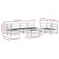 vidaXL 8-tlg. Garten-Lounge-Set Schwarz Massivholz Kiefer vidaXL 8-tlg. Garten-Lounge-Set Schwarz Massivholz Kiefer
