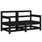 vidaXL 7-tlg. Garten-Lounge-Set Schwarz Massivholz Kiefer vidaXL 7-tlg. Garten-Lounge-Set Schwarz Massivholz Kiefer