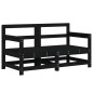 vidaXL 6-tlg. Garten-Lounge-Set Schwarz Massivholz Kiefer vidaXL 6-tlg. Garten-Lounge-Set Schwarz Massivholz Kiefer