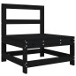 vidaXL 6-tlg. Garten-Lounge-Set Schwarz Massivholz Kiefer vidaXL 6-tlg. Garten-Lounge-Set Schwarz Massivholz Kiefer