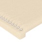 vidaXL Bettgestell mit Kopfteil Creme 140x190 cm Stoff vidaXL Bettgestell mit Kopfteil Creme 140x190 cm Stoff