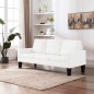 vidaXL 3-Sitzer-Sofa Weiß Kunstleder vidaXL 3-Sitzer-Sofa Weiß Kunstleder