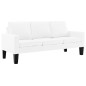 vidaXL 3-Sitzer-Sofa Weiß Kunstleder vidaXL 3-Sitzer-Sofa Weiß Kunstleder