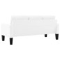 vidaXL 3-Sitzer-Sofa Weiß Kunstleder vidaXL 3-Sitzer-Sofa Weiß Kunstleder