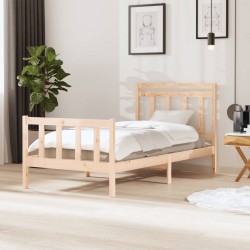 vidaXL Massivholzbett 100x200 cm