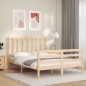 vidaXL Massivholzbett ohne Matratze 140x190 cm Kiefernholz vidaXL Massivholzbett ohne Matratze 140x190 cm Kiefernholz