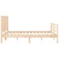 vidaXL Massivholzbett mit Kopfteil 160x200 cm vidaXL Massivholzbett mit Kopfteil 160x200 cm