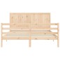 vidaXL Massivholzbett mit Kopfteil 160x200 cm vidaXL Massivholzbett mit Kopfteil 160x200 cm
