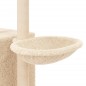 vidaXL Kratzbaum mit Sisal-Kratzsäulen Creme 145 cm vidaXL Kratzbaum mit Sisal-Kratzsäulen Creme 145 cm