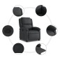 vidaXL Relaxsessel Schwarz Echtleder vidaXL Relaxsessel Schwarz Echtleder
