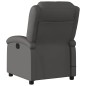 vidaXL Massagesessel Grau Echtleder vidaXL Massagesessel Grau Echtleder