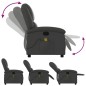 vidaXL Massagesessel Grau Echtleder vidaXL Massagesessel Grau Echtleder