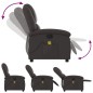 vidaXL Massagesessel Dunkelbraun Echtleder vidaXL Massagesessel Dunkelbraun Echtleder