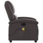 vidaXL Massagesessel Dunkelbraun Echtleder vidaXL Massagesessel Dunkelbraun Echtleder