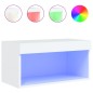 vidaXL TV-Schrank mit LED-Leuchten Weiß 60x30x30 cm vidaXL TV-Schrank mit LED-Leuchten Weiß 60x30x30 cm