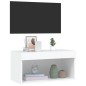 vidaXL TV-Schrank mit LED-Leuchten Weiß 60x30x30 cm vidaXL TV-Schrank mit LED-Leuchten Weiß 60x30x30 cm