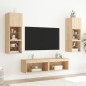 vidaXL TV-Schrank mit LED-Leuchten Sonoma-Eiche 60x30x30 cm vidaXL TV-Schrank mit LED-Leuchten Sonoma-Eiche 60x30x30 cm