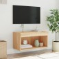 vidaXL TV-Schrank mit LED-Leuchten Sonoma-Eiche 60x30x30 cm vidaXL TV-Schrank mit LED-Leuchten Sonoma-Eiche 60x30x30 cm