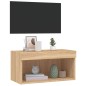 vidaXL TV-Schrank mit LED-Leuchten Sonoma-Eiche 60x30x30 cm vidaXL TV-Schrank mit LED-Leuchten Sonoma-Eiche 60x30x30 cm