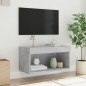 vidaXL TV-Schrank mit LED-Leuchten Betongrau 60x30x30 cm vidaXL TV-Schrank mit LED-Leuchten Betongrau 60x30x30 cm