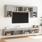 vidaXL TV-Schrank mit LED-Leuchten Grau Sonoma 100x30x30 cm vidaXL TV-Schrank mit LED-Leuchten Grau Sonoma 100x30x30 cm