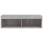 vidaXL TV-Schrank mit LED-Leuchten Grau Sonoma 100x30x30 cm vidaXL TV-Schrank mit LED-Leuchten Grau Sonoma 100x30x30 cm