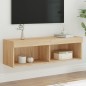 vidaXL TV-Schrank mit LED-Leuchten Sonoma-Eiche 100x30x30 cm vidaXL TV-Schrank mit LED-Leuchten Sonoma-Eiche 100x30x30 cm