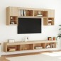 vidaXL TV-Schrank mit LED-Leuchten Sonoma-Eiche 100x30x30 cm vidaXL TV-Schrank mit LED-Leuchten Sonoma-Eiche 100x30x30 cm