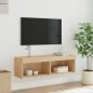 vidaXL TV-Schrank mit LED-Leuchten Sonoma-Eiche 100x30x30 cm vidaXL TV-Schrank mit LED-Leuchten Sonoma-Eiche 100x30x30 cm