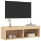 vidaXL TV-Schrank mit LED-Leuchten Sonoma-Eiche 100x30x30 cm vidaXL TV-Schrank mit LED-Leuchten Sonoma-Eiche 100x30x30 cm
