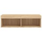 vidaXL TV-Schrank mit LED-Leuchten Sonoma-Eiche 100x30x30 cm vidaXL TV-Schrank mit LED-Leuchten Sonoma-Eiche 100x30x30 cm