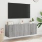 vidaXL TV-Wandschränke 2 Stk. Grau Sonoma 60x30x41 cm vidaXL TV-Wandschränke 2 Stk. Grau Sonoma 60x30x41 cm