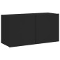 vidaXL TV-Wandschrank Schwarz 80x30x41 cm vidaXL TV-Wandschrank Schwarz 80x30x41 cm