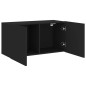 vidaXL TV-Wandschrank Schwarz 80x30x41 cm vidaXL TV-Wandschrank Schwarz 80x30x41 cm