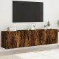 vidaXL TV-Wandschränke 2 Stk. Räuchereiche 80x30x41 cm vidaXL TV-Wandschränke 2 Stk. Räuchereiche 80x30x41 cm