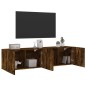 vidaXL TV-Wandschränke 2 Stk. Räuchereiche 80x30x41 cm vidaXL TV-Wandschränke 2 Stk. Räuchereiche 80x30x41 cm