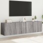 vidaXL TV-Wandschränke 2 Stk. Grau Sonoma 80x30x41 cm vidaXL TV-Wandschränke 2 Stk. Grau Sonoma 80x30x41 cm