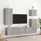 vidaXL TV-Wandschränke 2 Stk. Grau Sonoma 80x30x41 cm vidaXL TV-Wandschränke 2 Stk. Grau Sonoma 80x30x41 cm
