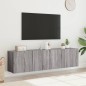 vidaXL TV-Wandschränke 2 Stk. Grau Sonoma 80x30x41 cm vidaXL TV-Wandschränke 2 Stk. Grau Sonoma 80x30x41 cm