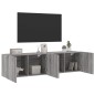 vidaXL TV-Wandschränke 2 Stk. Grau Sonoma 80x30x41 cm vidaXL TV-Wandschränke 2 Stk. Grau Sonoma 80x30x41 cm