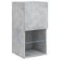 vidaXL TV-Schränke mit LED-Leuchten 2 Stk. Betongrau 30,5x30x60 cm vidaXL TV-Schränke mit LED-Leuchten 2 Stk. Betongrau 30,5x30x60 cm