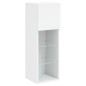 vidaXL TV-Schrank mit LED-Leuchten Weiß 30,5x30x90 cm vidaXL TV-Schrank mit LED-Leuchten Weiß 30,5x30x90 cm
