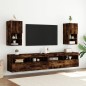 vidaXL TV-Schränke mit LED-Leuchten 2 Stk. Räuchereiche 30,5x30x60 cm vidaXL TV-Schränke mit LED-Leuchten 2 Stk. Räuchereiche 30,5x30x60 cm