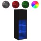 vidaXL TV-Schrank mit LED-Leuchten Schwarz 30,5x30x90 cm vidaXL TV-Schrank mit LED-Leuchten Schwarz 30,5x30x90 cm