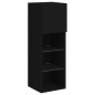 vidaXL TV-Schrank mit LED-Leuchten Schwarz 30,5x30x90 cm vidaXL TV-Schrank mit LED-Leuchten Schwarz 30,5x30x90 cm