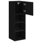 vidaXL TV-Schrank mit LED-Leuchten Schwarz 30,5x30x90 cm vidaXL TV-Schrank mit LED-Leuchten Schwarz 30,5x30x90 cm